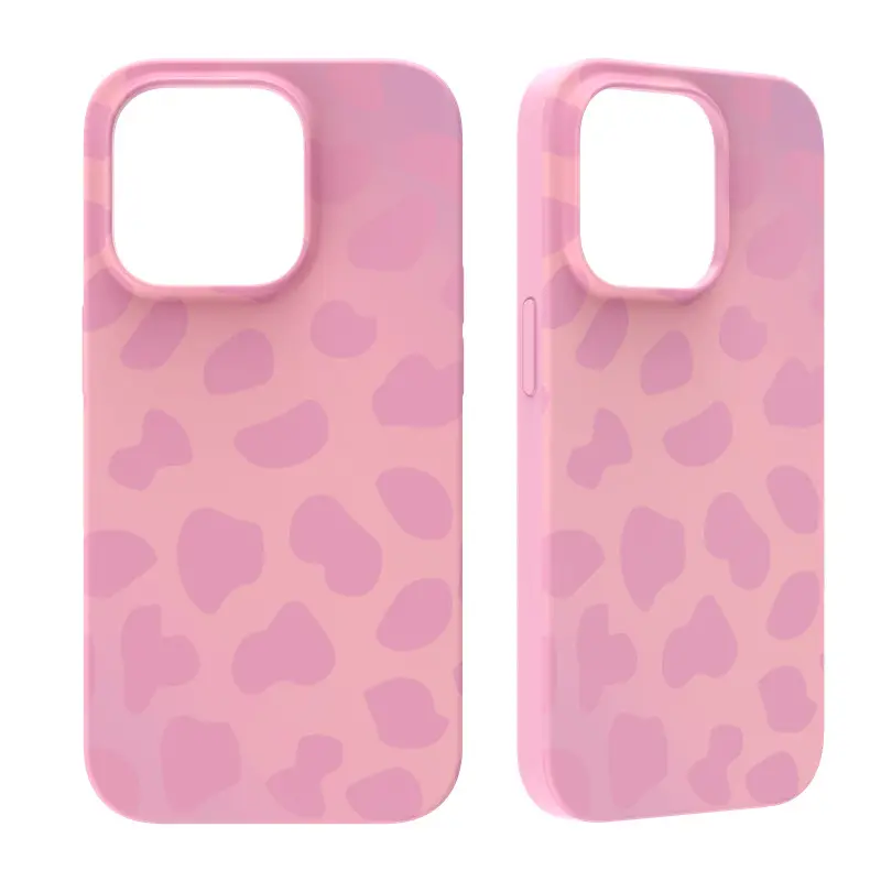 Customizável cor IMD leopardo impressão telefone caso adequado para iPhone 11, 12, 13, 14, 15 gama completa de casos de telefone móvel