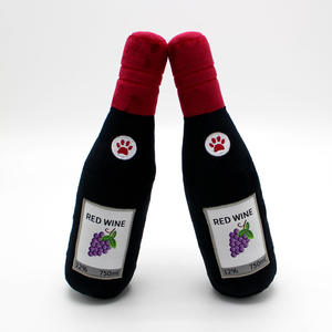 Yüksek Kaliteli 27cm Büyük Şarap Şişesi Köpek Oyuncağı Peluş Köpek Eğitim Oyuncağı Büyük Köpekler İçin Sesli Oyuncak - Product Image 3