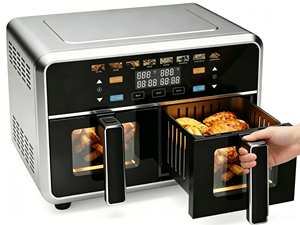 Anbolife Friteuse à air double panier grande capacité 11L avec fenêtre et écran tactile numérique Freidora De Aire <span class=keywords><strong>Ninja</strong></span> - Product Image 6