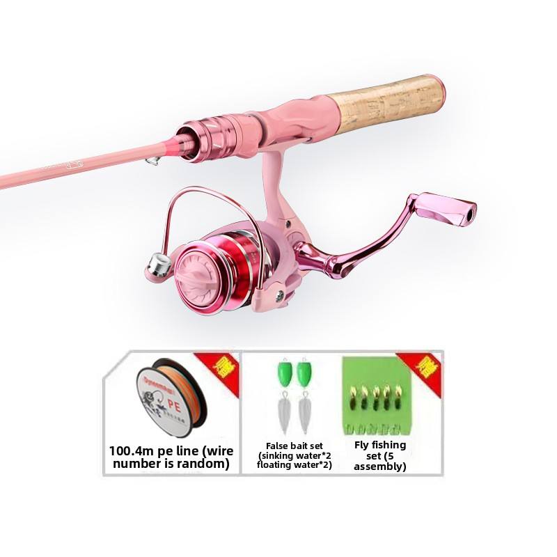 Straight handle spinning wheel basic set