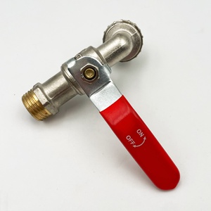 1/2 ''Brass Kẽm Hợp Kim Bibcock Nhanh Chóng Mở Ống Kết Nối Vòi Phun Vòi Nước Van Cho Vườn Ngoài Trời - Product Image 5