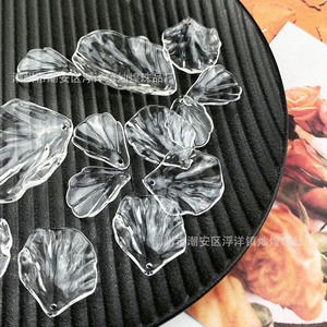 Pièces d'imitation de coquillages en acrylique, pendentifs transparents pour décorations de mariage et de Noël, accessoires de bijoux DIY - Product Image 1