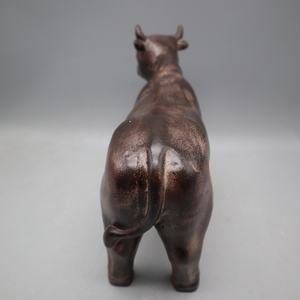 تمثال بقرة سيراميك أبيض, تمثال بقرة سيراميك أبيض للزينة المنزلية للبيع - Product Image 5