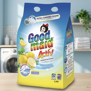 Lessive en poudre Goodmaid au citron 2,2 kg, fabriquée en Malaisie, pour machine et lavage à la main, achat en gros, marché d'exportation international - Product Image 4