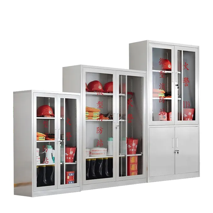 Stainless Steel Complete Set Of Construction Site Equipment Mini Station Complete Set Of Fire Extinguisher Equipment Cabinet
