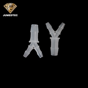 Accesorios de tubo de púas de plástico, conector reductor de 3 vías, accesorio de manguera de PP, accesorio de lengüeta de manguera en forma de Y para sistema de fluidos - Product Image 1