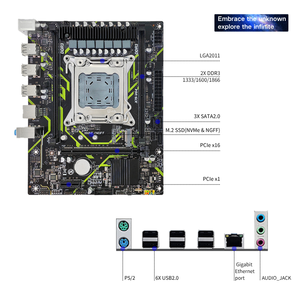 PANDL-Juego de placa base para PC de escritorio Intel Xeon E5 2680 V2 CPU compatible con <span class=keywords><strong>DDR3</strong></span> ECC <span class=keywords><strong>RAM</strong></span> 64GB capacidad máxima Intel Xeon X79 H61 - Product Image 4
