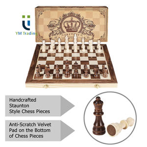 Juego de <span class=keywords><strong>Ajedrez</strong></span> Magnético Portátil de Madera Clásica de Alta Calidad, Juguetes Educativos Ecológicos para Niños, Personalizables - Product Image 1