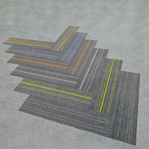 Commercial Grade Modern Square Design Polypropylene <b>Carpet</b> <b>Tiles</b> Washable PVC Backing Modular Flooring Solution Stain Fireproof - Product Image 6