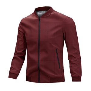 Chaqueta de cuello para primavera y otoño, nueva, para ejecutivos de mediana edad y mayores, informal, sin planchar, resistente a las arrugas, transpirable - Product Image 4