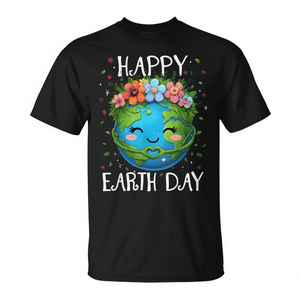 Camiseta con estampado floral de Happy Earth Day para niños y niñas - Product Image 2