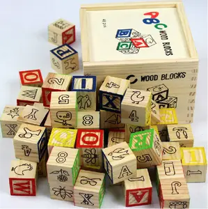 モンテッソーリ木製文字アルファベットブロックおもちゃ教育大ABCキッズビルディングブロックおもちゃ