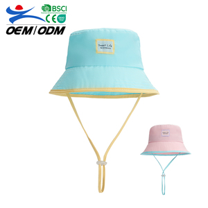 หมวกบักเก็ตแฟชั่นสำหรับผู้หญิง รุ่นใหม่รับซัมเมอร์ ป้องกันแสงแดด สีตัดกัน สไตล์ลำลอง เหมาะสำหรับกิจกรรมกลางแจ้ง - Product Image 1