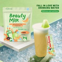 Expédition Rapide Vente en Gros Poudre de Boisson en Sachet au Collagène, Glutathion et Vitamine D au Melon Hami, 10 Bâtonnets, pour l'Éclat de la Peau et la Beauté des Femmes
