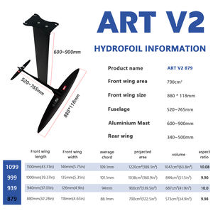 Aile avant en carbone ART V2 879 à profil haut, conception à faible dragage pour la navigation en eau plate, glisse longue et optimisation énergétique - Product Image 2