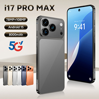 Smartphone Android Super 17 Pro Max 5G Buatan China Layar Besar 7.3 Inci RAM 16GB + Penyimpanan 1TB Android 15 Ponsel Berkualitas Baik