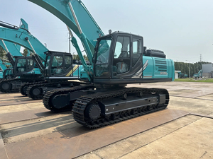 Excavadora hidráulica de cadenas usada Shengang SK350LC, excavadora grande de 35 toneladas con orugas extendidas, equipo original de Japón. - Product Image 5