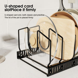 Support de rangement de cuisine en métal à 6 fils avec 5 niveaux pour l'organisation de la vaisselle. - Product Image 3