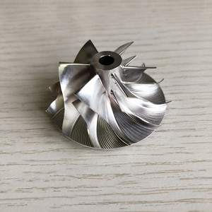 Roue de compresseur à billet, fraisage turbo/aluminium, roue de compresseur de 433287 s GT14 0004-32.97 44.01/2618mm 6 + 6 lames, pour 454082 — 0002/454083-0002 - Product Image 2