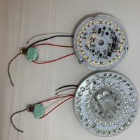 Lumière LED de remplacement AC120V 20W pour ventilateur de plafond, diamètre 118 mm, 5 températures de couleur, dimmable, télécommande et commande par chaîne, ETL FCC