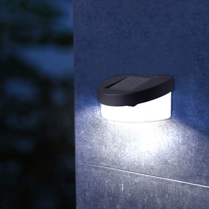 Lámpara solar de pared con 2 LED, forma de cilindro, luz decorativa para exteriores, para valla, jardín, patio - Product Image 3