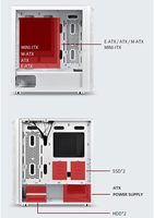 ZeroMaster White Full-Tower RGB Gaming Computer Case E-ATX/ATX/Micro-ATX Compatible avec 10 ventilateurs pour les joueurs PC
