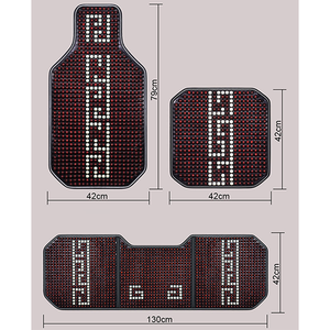 Xiangta accessoires de voiture intérieur décoratif tailles universelles perles en bois tapis de couverture de siège de voiture pour camion Mercedes Benz Bmw Toyot - Product Image 4