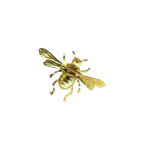 Venta al por mayor de ropa de mujer joyería moda oro insecto aleación abeja broche - Product Image 1