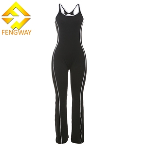 Tute estive da allenamento Yoga Sexy senza schienale per le donne 2025 eleganti Patchwork che lifting i glutei Casual tute estive e tutine - Product Image 4