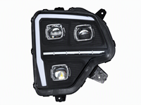 Phare LED complet en gros d'usine FAW JK6 Triple Projecteur 120W DRL en forme de L avec feu antibrouillard Plug and Play