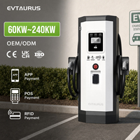 Estación de Carga Rápida para Vehículos Eléctricos de 120KW, 180KW, 240KW, con Certificación CE, ISO, UKCA, CCS, GBT, NACS, Nivel 3