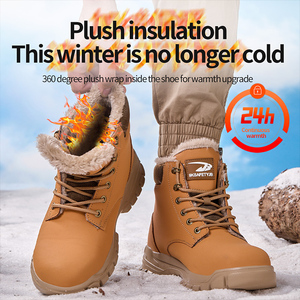 Winter Work <b>Boots</b> Indestructible Safety Shoes Men Steel Toe Puncture-Proof Sneakers Male Footwear Shoes Non Slip Work Shoes - Product Image 1
