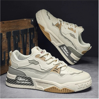 Chaussures de skate épaisses tendance pour hommes, personnalisables OEM, empeigne en PU synthétique, semelle en caoutchouc épaisse antidérapante, chaussures décontractées quotidiennes pour la rue