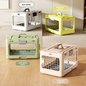 Nuevo Transportín Plegable de 4 Ruedas para <span class=keywords><strong>Mascotas</strong></span>, Diseño Portátil y Transpirable para Viajes en Auto y <span class=keywords><strong>Transporte</strong></span> de <span class=keywords><strong>Mascotas</strong></span> - Product Image 3