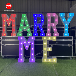 Decorazioni per Feste, Insegna LED RGB 'MARRY ME' Grande 3-4 Piedi, Lettere Luminose per Proposte di Matrimonio e Decorazioni Nuziali - Product Image 2