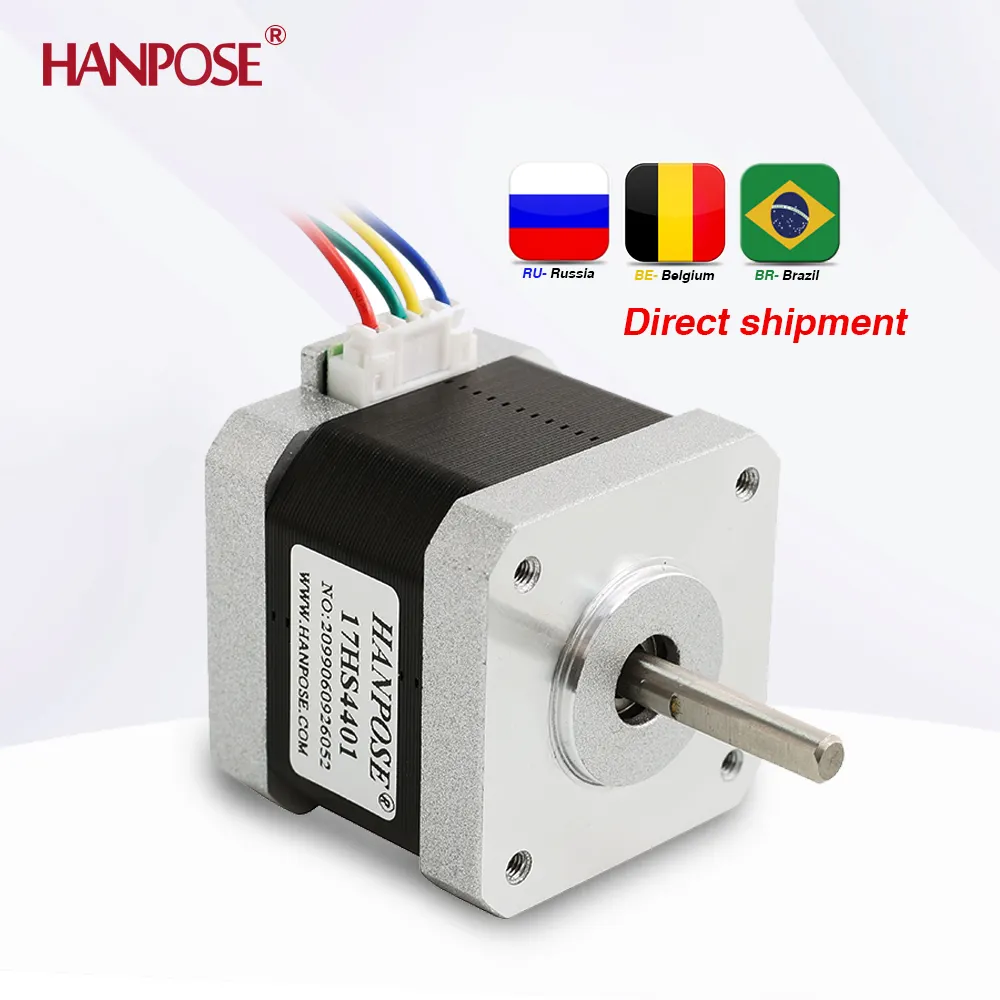 HANPOSE motor torsi tinggi 40mm, 1,5a motor stepper 1,5a 40N.cm 42 langkah untuk Aksesori mesin Medis Kecantikan