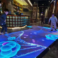 Tragbare interaktive P3.91 LED-Display-Tanzfläche des chinesischen profession ellen Herstellers für Hochzeiten und Partys für DJs