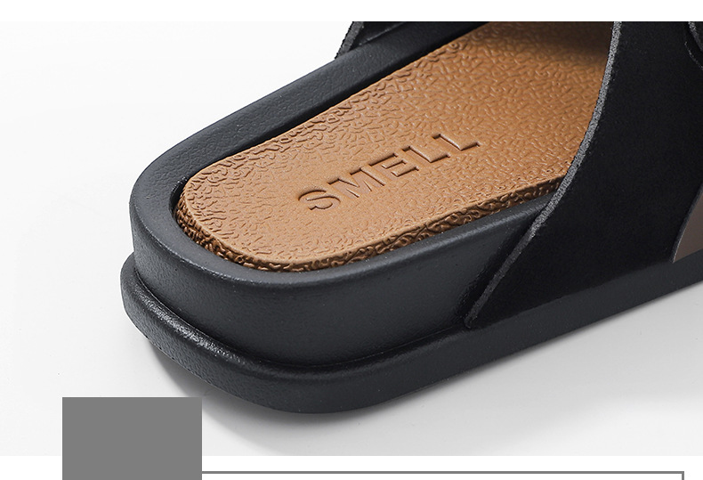 Men's Non-slip Walking Slippers with Thick Sole Shoes Casual Beach Slipper Sandals