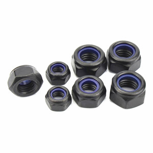 Écrous hexagonaux autobloquants en acier inoxydable 304, acier noir DIN985 Nylon, écrou de blocage <span class=keywords><strong>M2</strong></span> <span class=keywords><strong>M2</strong></span>.5 M3 M4 M5 M6 M8 M10 M12 - Product Image 6