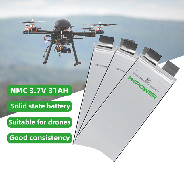 HHPOWER 31ah 3.7V 60v 3.7v 22ah 27ah 30ah 31ah 16ah High Discharge Rate UAV Polymer Solid State Battery Cell Lithium Batteries