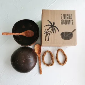 natural coconut bowls made in vietnam eco friendly coconut shell bowls with spoon coconut bowls set