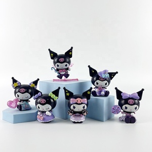 Sanrioes Collection Candy Trick Kuromi Cute Style for Girls' Birthday Gift Room Decoration Blind <b>Box</b> DIY Cake Decoration - Product Image 1
