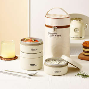 Boîte à lunch portable en acier inoxydable 304 épaissi, isolée, étanche, à un seul niveau, chauffable, 510 ml, pour étudiants et enfants - Product Image 2