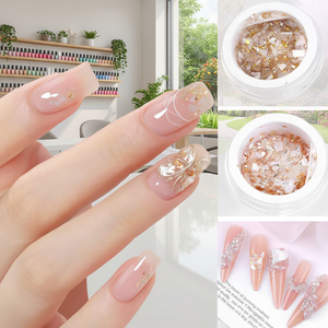3D Mica Shell Gel Nail Polish Translucent <b>Sequin</b> Glitter Gel Varnish Long Lasting UV LED Cure Salon Nail <b>Art</b> Polish Supplies - Product Image 3