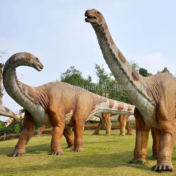 การตกแต่งสวนสนุกรูปปั้นไดโนเสาร์ซิลิโคนแอนไอออนขนาดสมจริงพร้อมเสียง