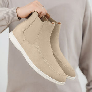 Botas Planas Elásticas para Mujer al por Mayor de Fábrica, Botas Planas de Invierno en Oferta, Botas Chelsea Planas para Mujer - Product Image 3