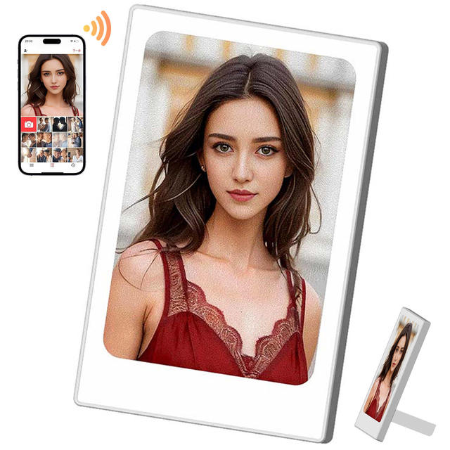 DIY 4-inch HD Color E-ink Screen ABS Photo Frame Wall-mountable Electronic Photo Album Low Power Consumption