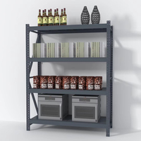 Rack de stockage multicouche en acier RD-33 # Q235 Rack à plusieurs niveaux réglable en poudre à usage moyen pour le fret lourd