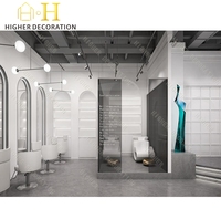 Conception d'intérieur de salon de manucure et de beauté tout-en-un avec production complète de mobilier de magasin, aménagement personnalisé, service clé en main pour spa et salon