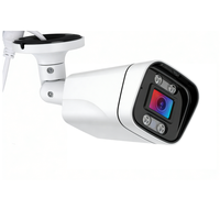 Cámara Bullet POE 4K de 8MP Compatible con HIK, CMOS, Luz Estroboscópica, Alarma, Audio Unidireccional, Visión Nocturna a Todo Color, Plug and Play, IP66